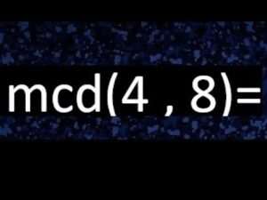 cual-es-el-mcd-de-4-y-8