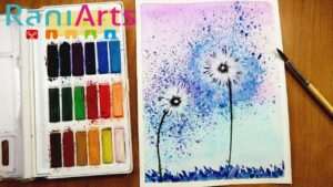 como-dibujar-un-diente-de-leon-a-color
