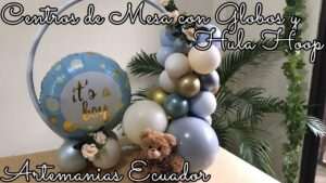 como-hacer-un-centro-de-mesa-con-aro-y-globos