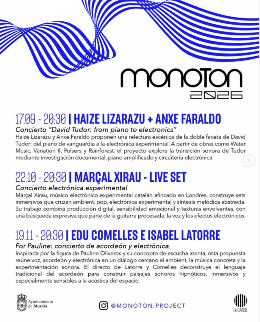 Marçal Xirau: concierto de música electrónica experimental en vivo