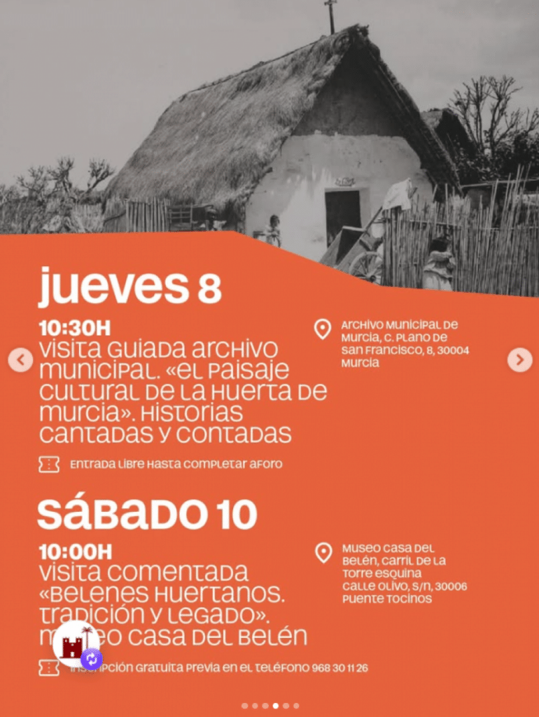 Visita guiada al Archivo Municipal: descubre el paisaje cultural de la huerta de Murcia